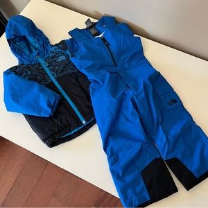 North Face jacket & bib overalls